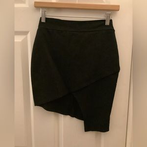 Black asymmetrical skirt
